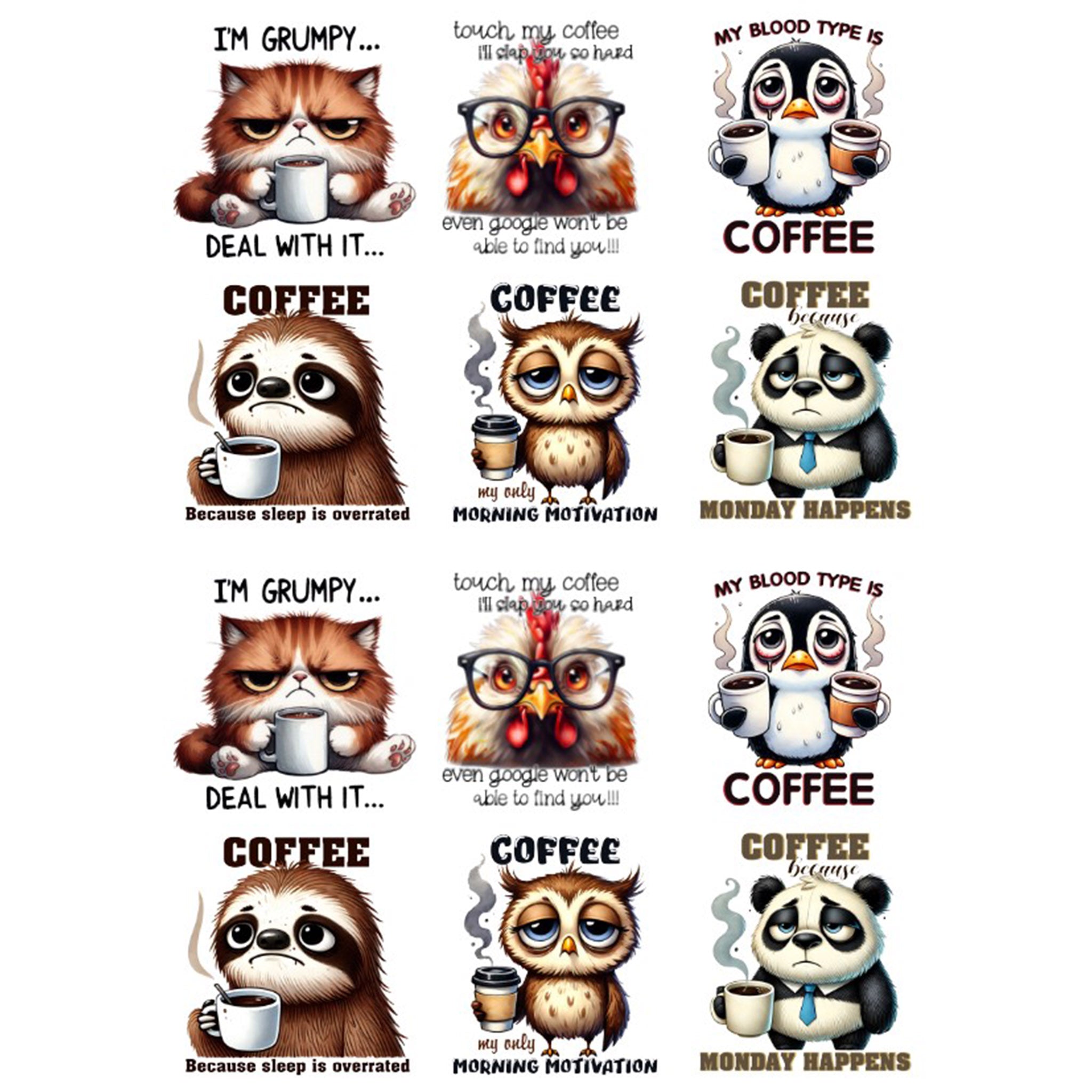 A4 Animal Coffee 1