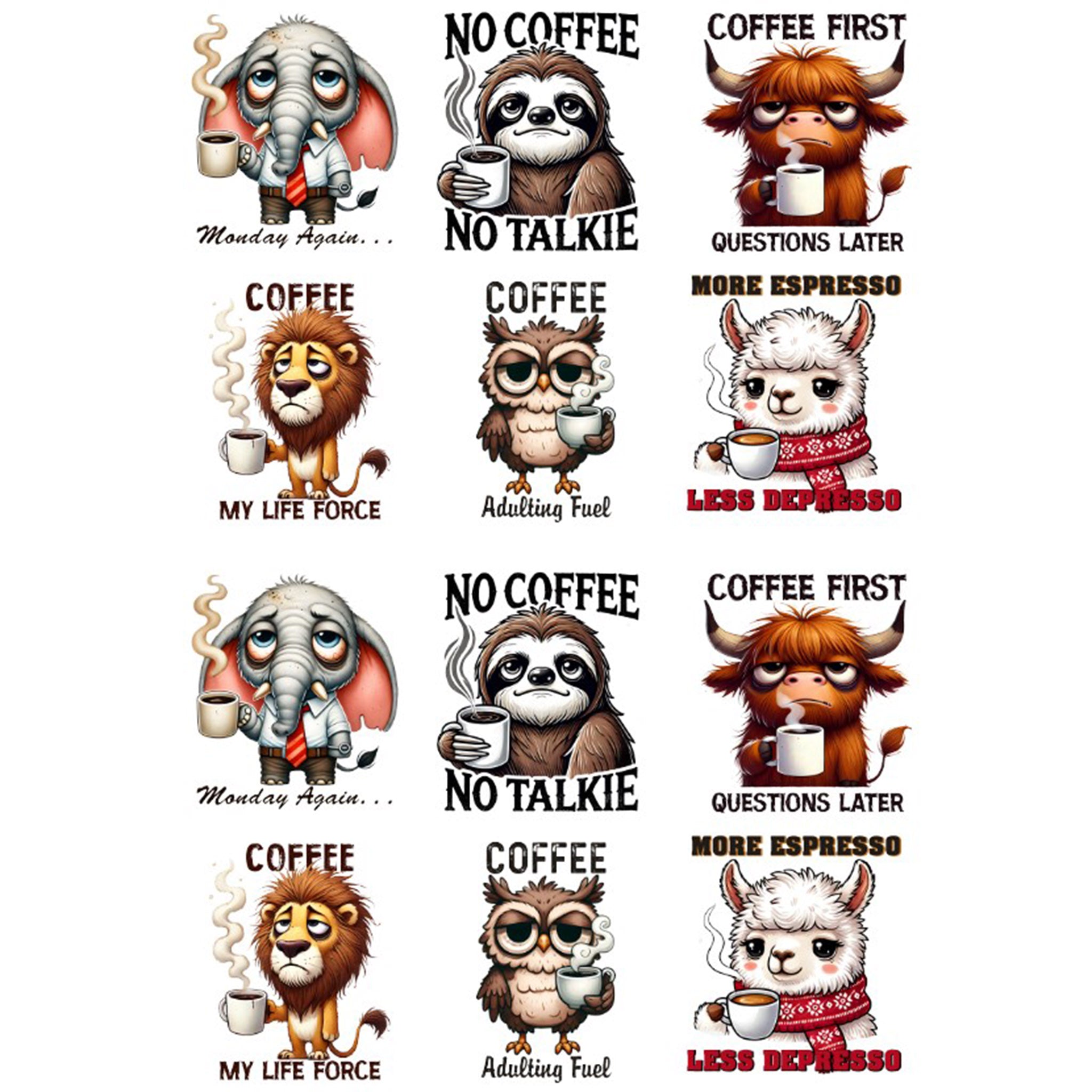A4 Animal Coffee 3
