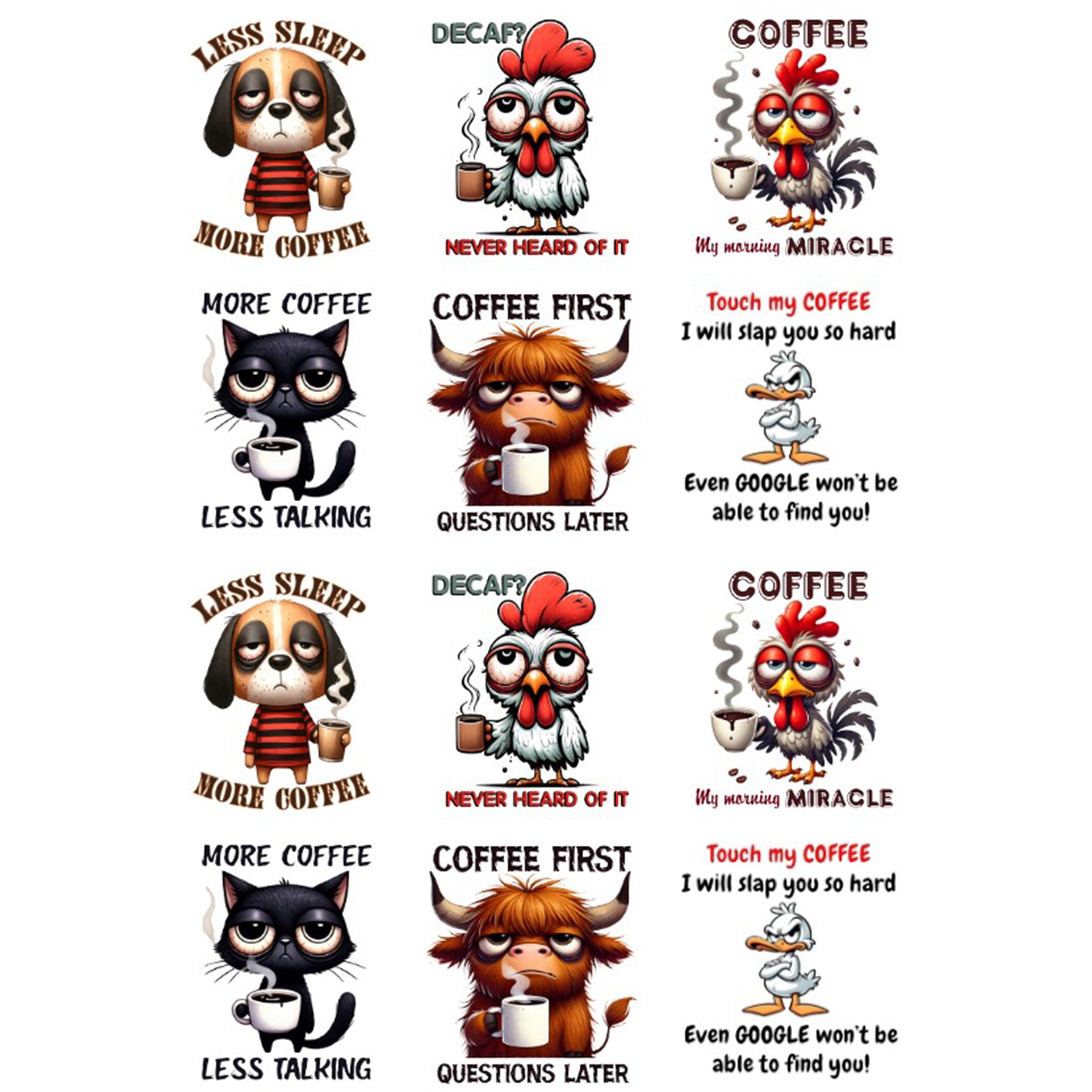 A4 Animal Coffee 4