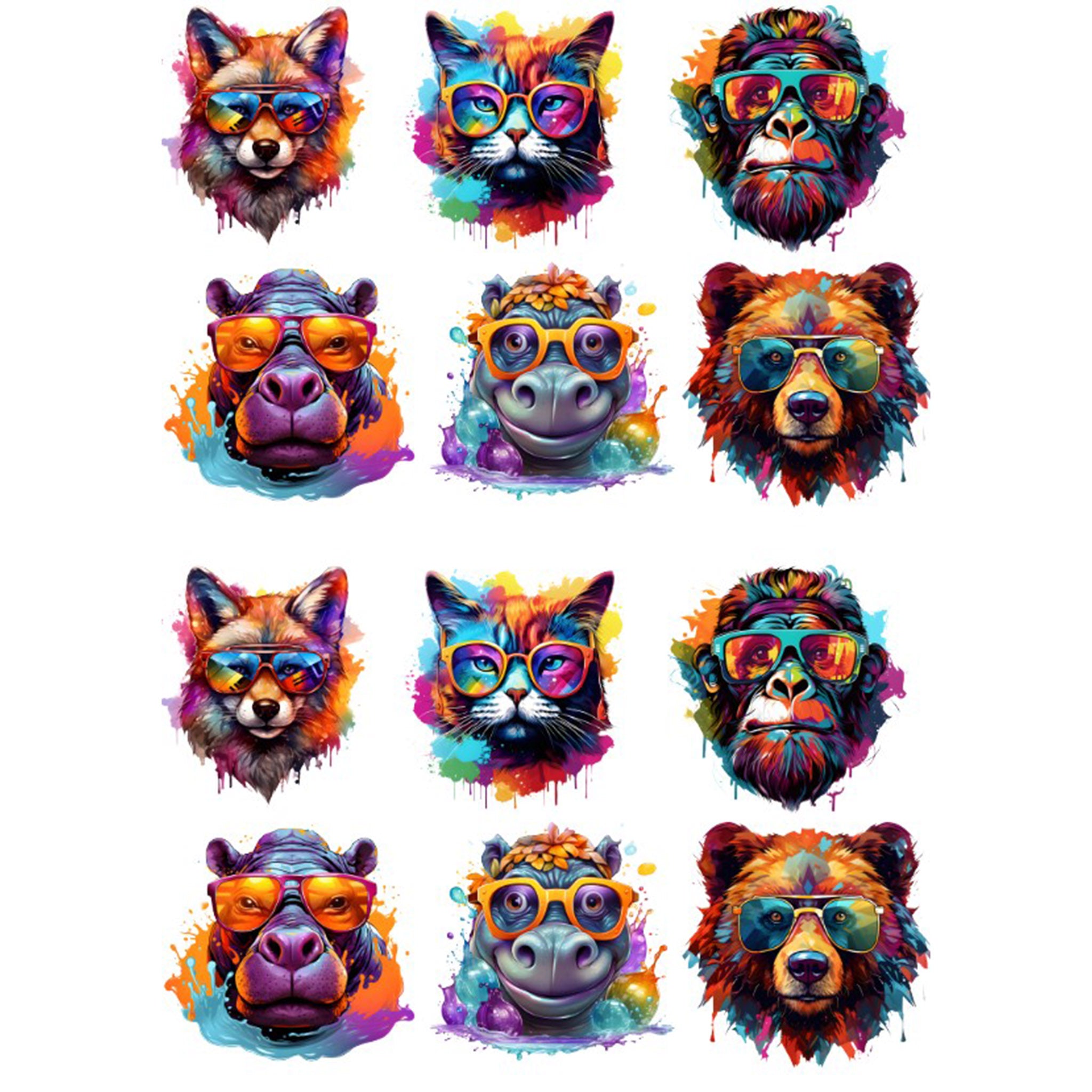 A4 Animal Glasses 3