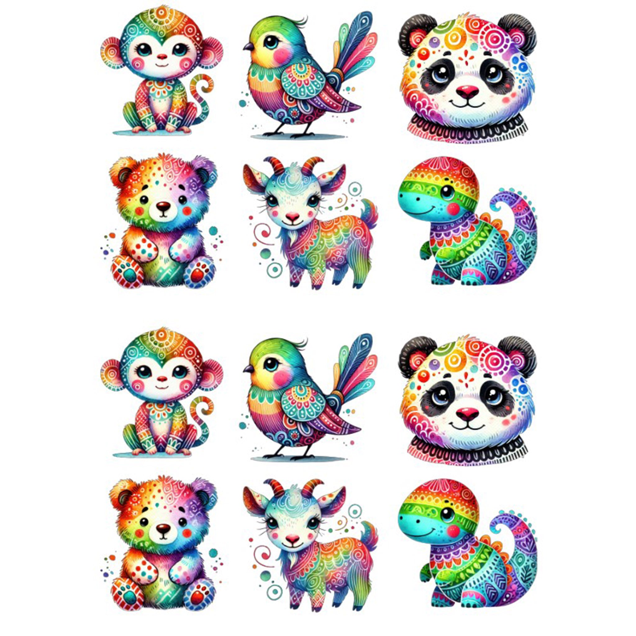 A4 Colourful Animals 3