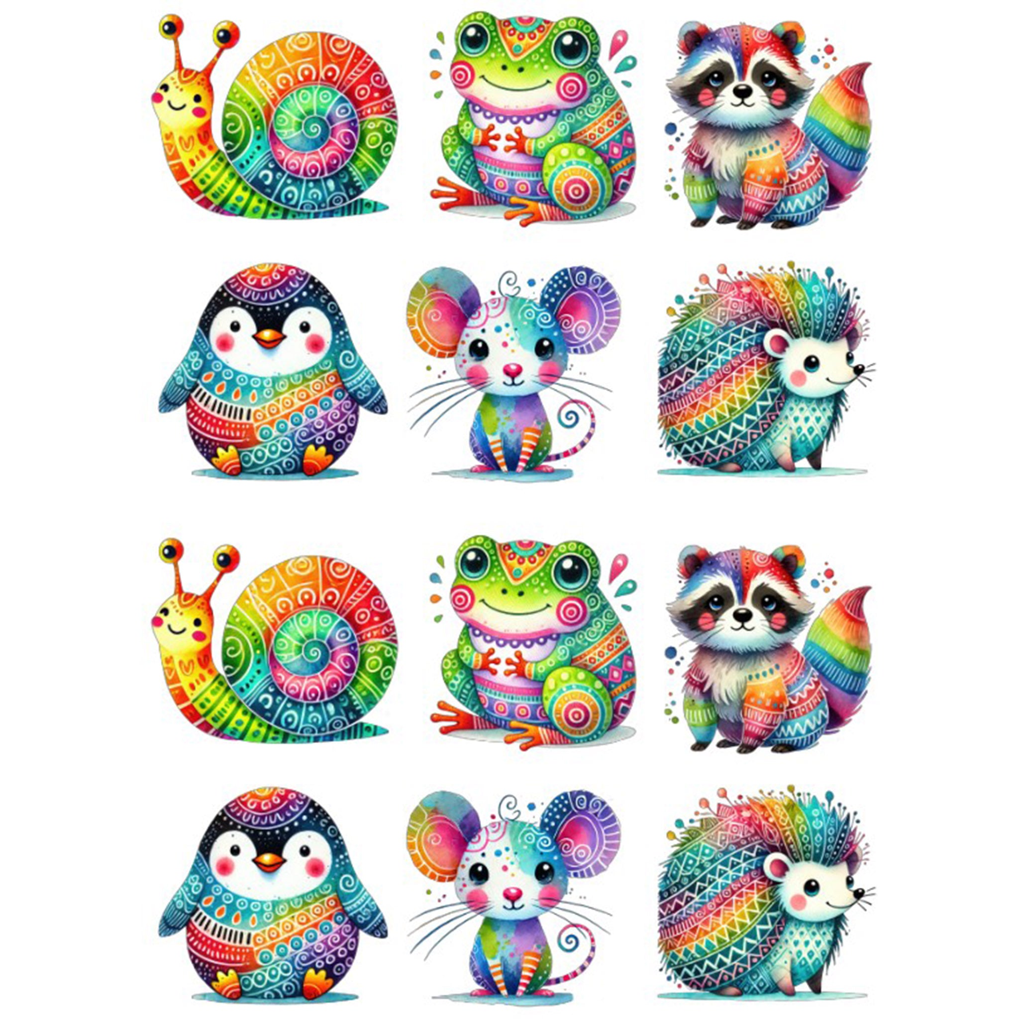 A4 Colourful Animals 4