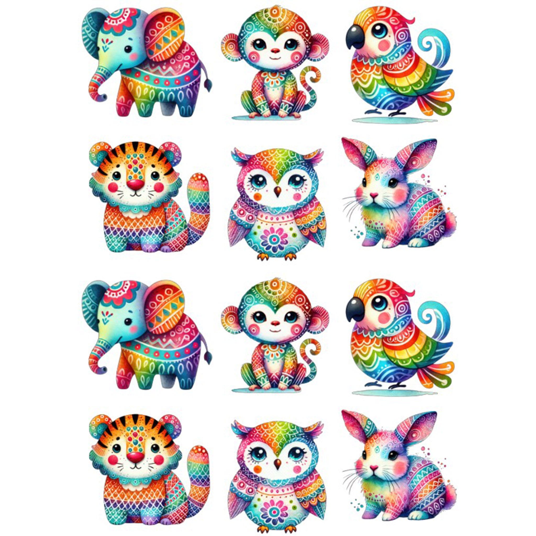 A4 Colourful Animals 5