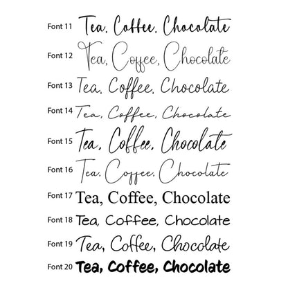 Any Text: Font 11-20