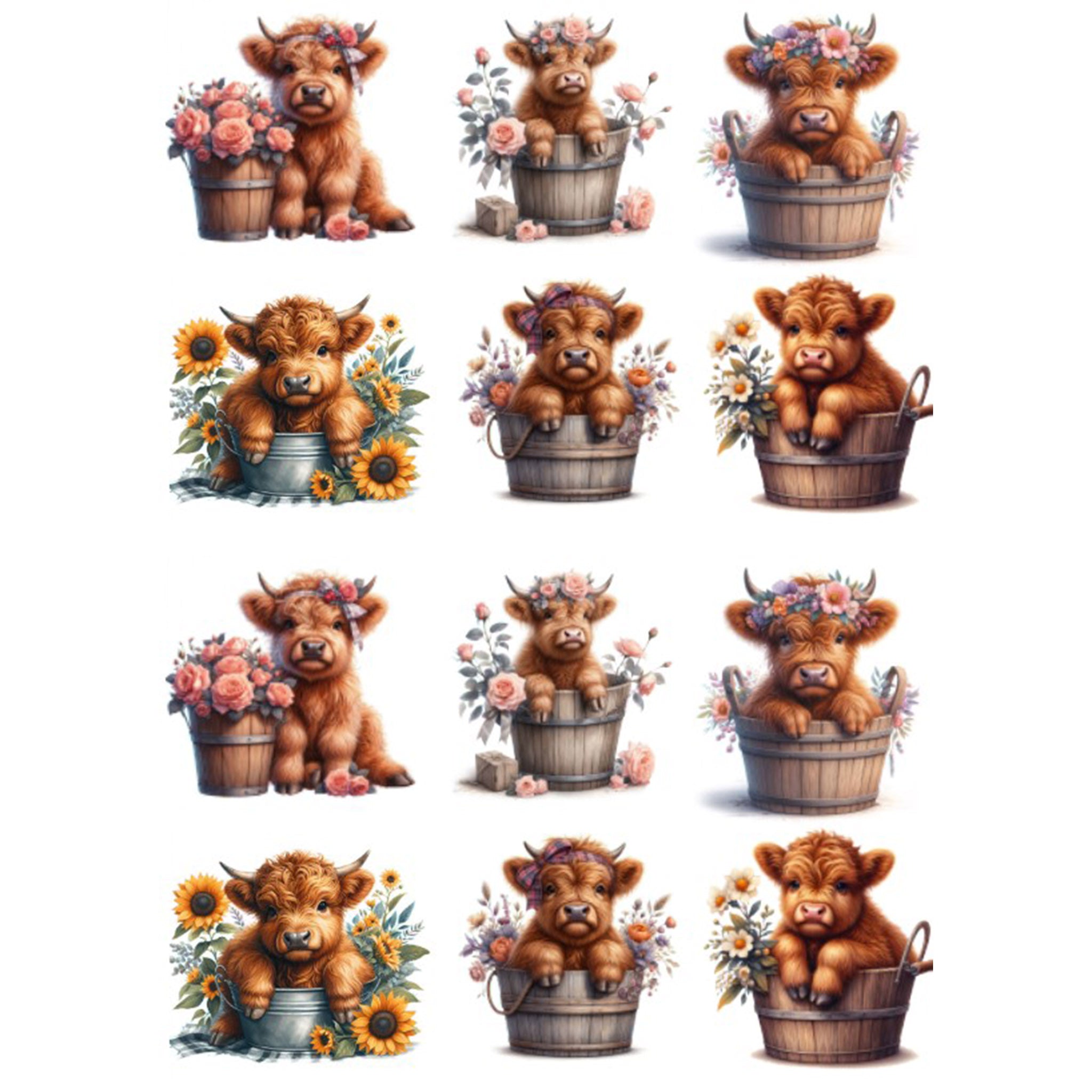 A4 Highland Cow 8