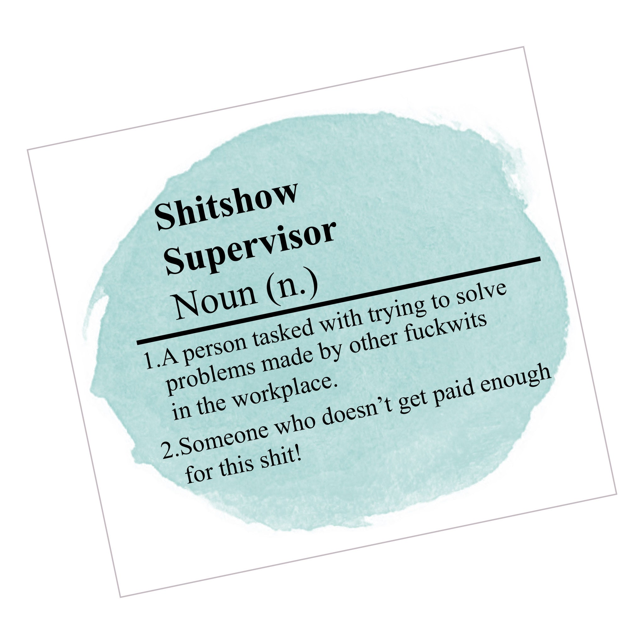 Noun - Supervisor
