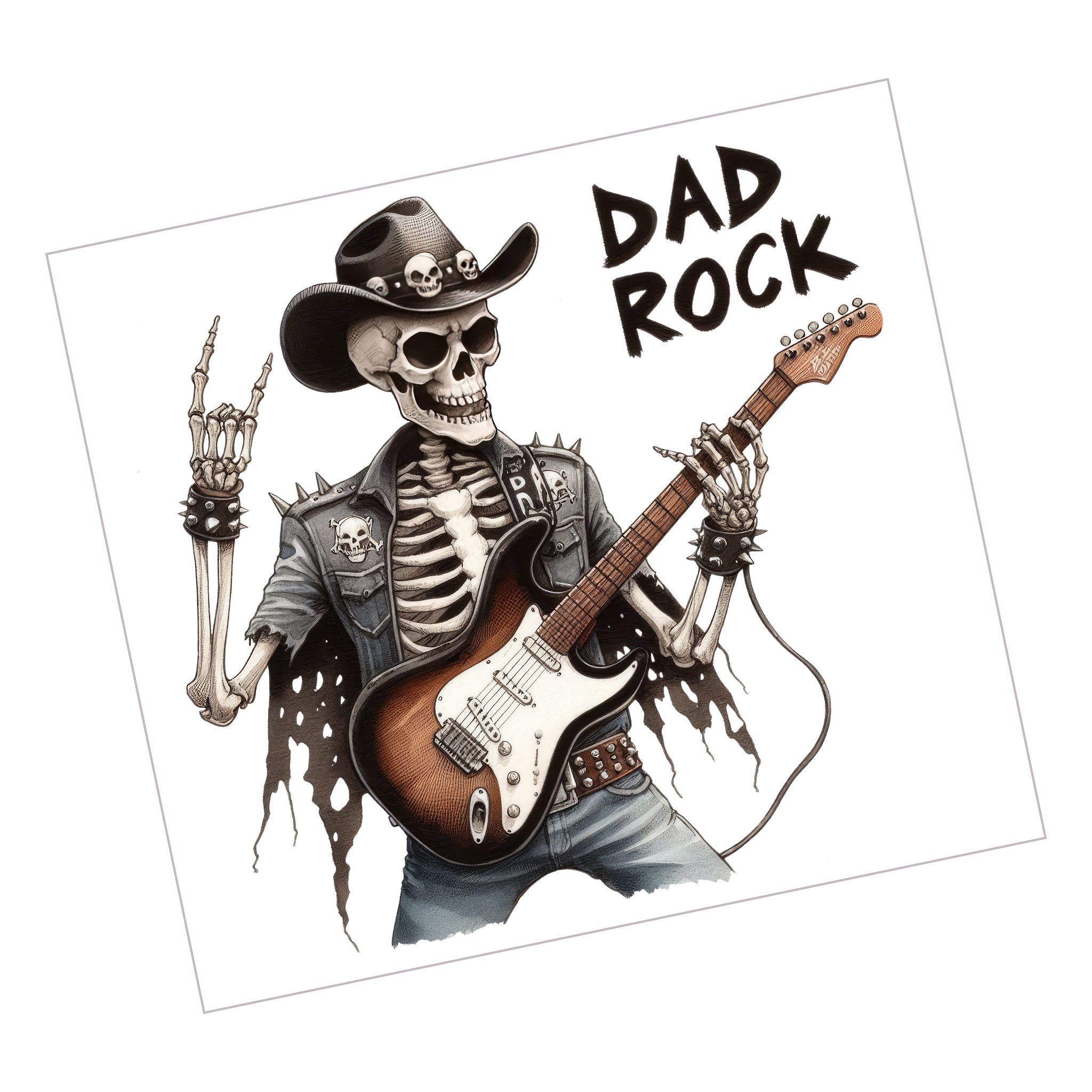Skeleton Dad Rock