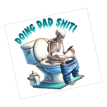 Skeleton Dad Toilet Shit