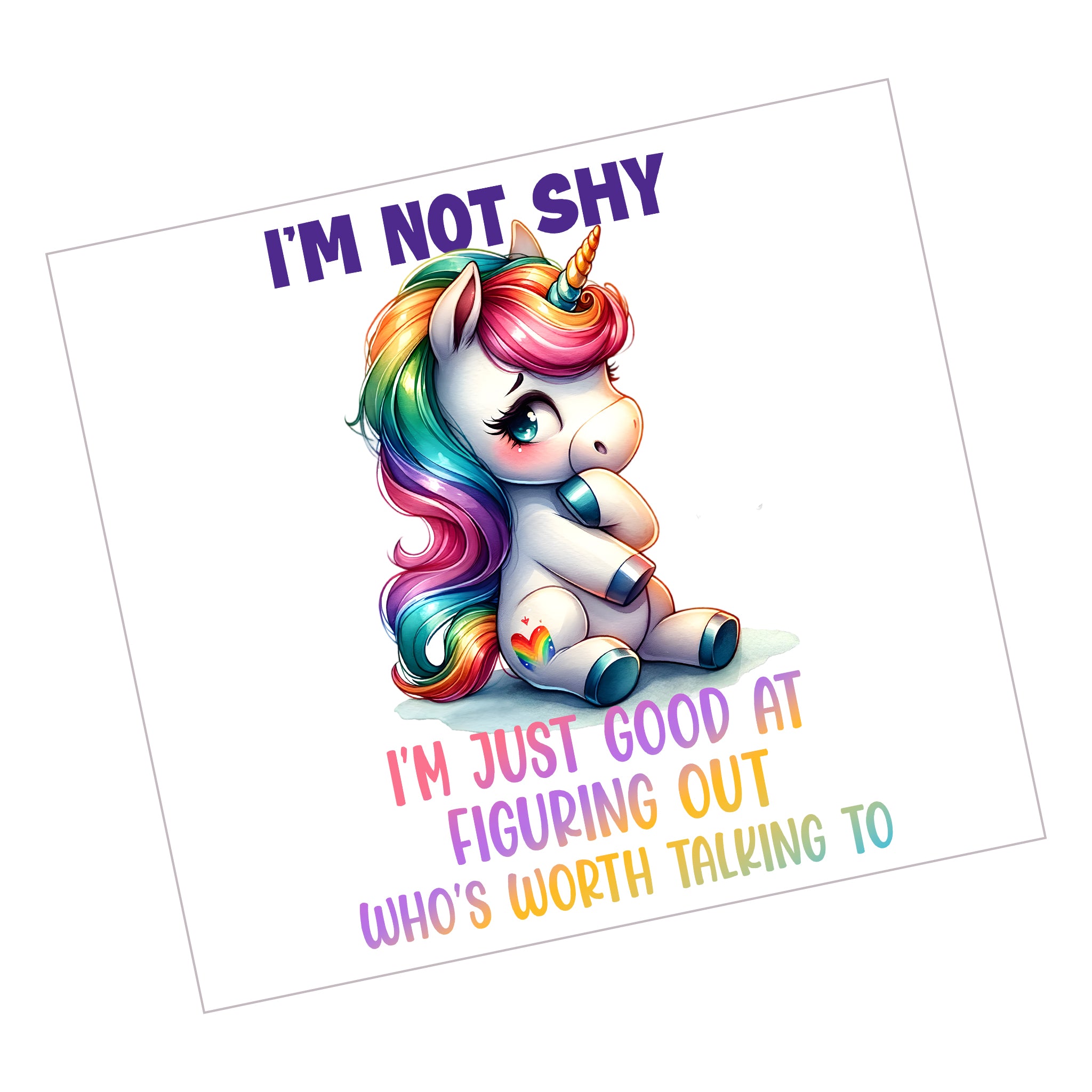 Unicorn Not Shy