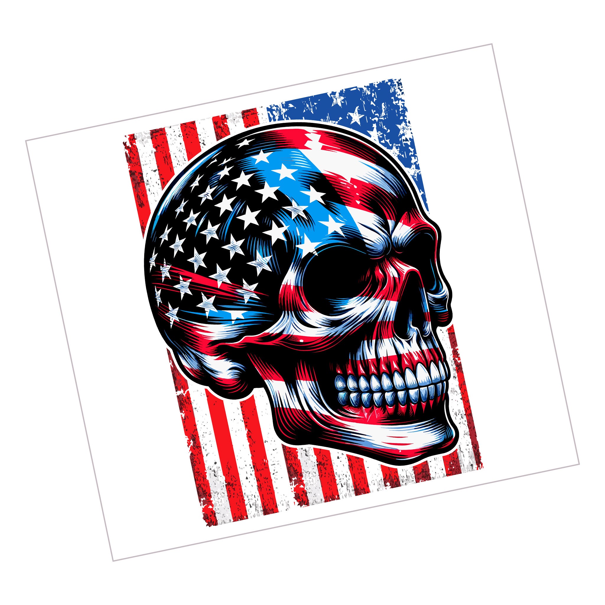 USA Skeleton Flag