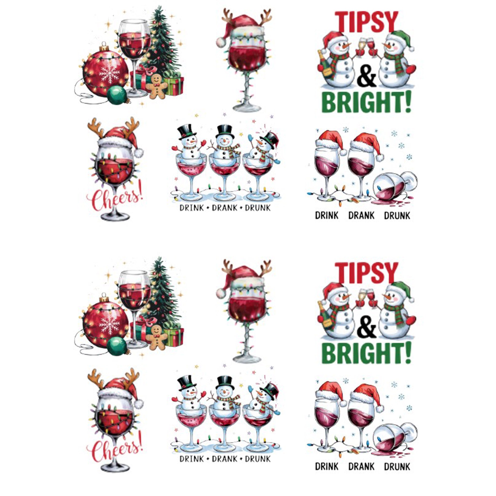 A4 Christmas Wine 2