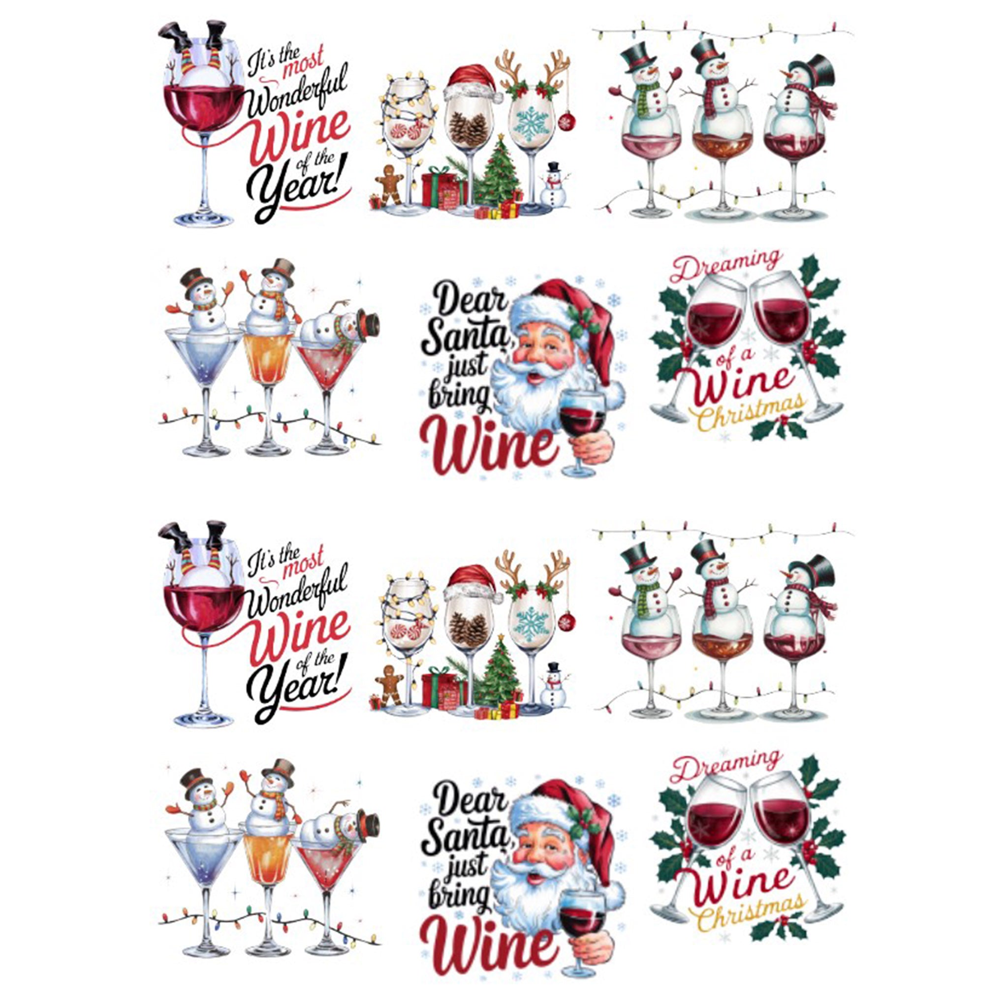 A4 Christmas Wine 3