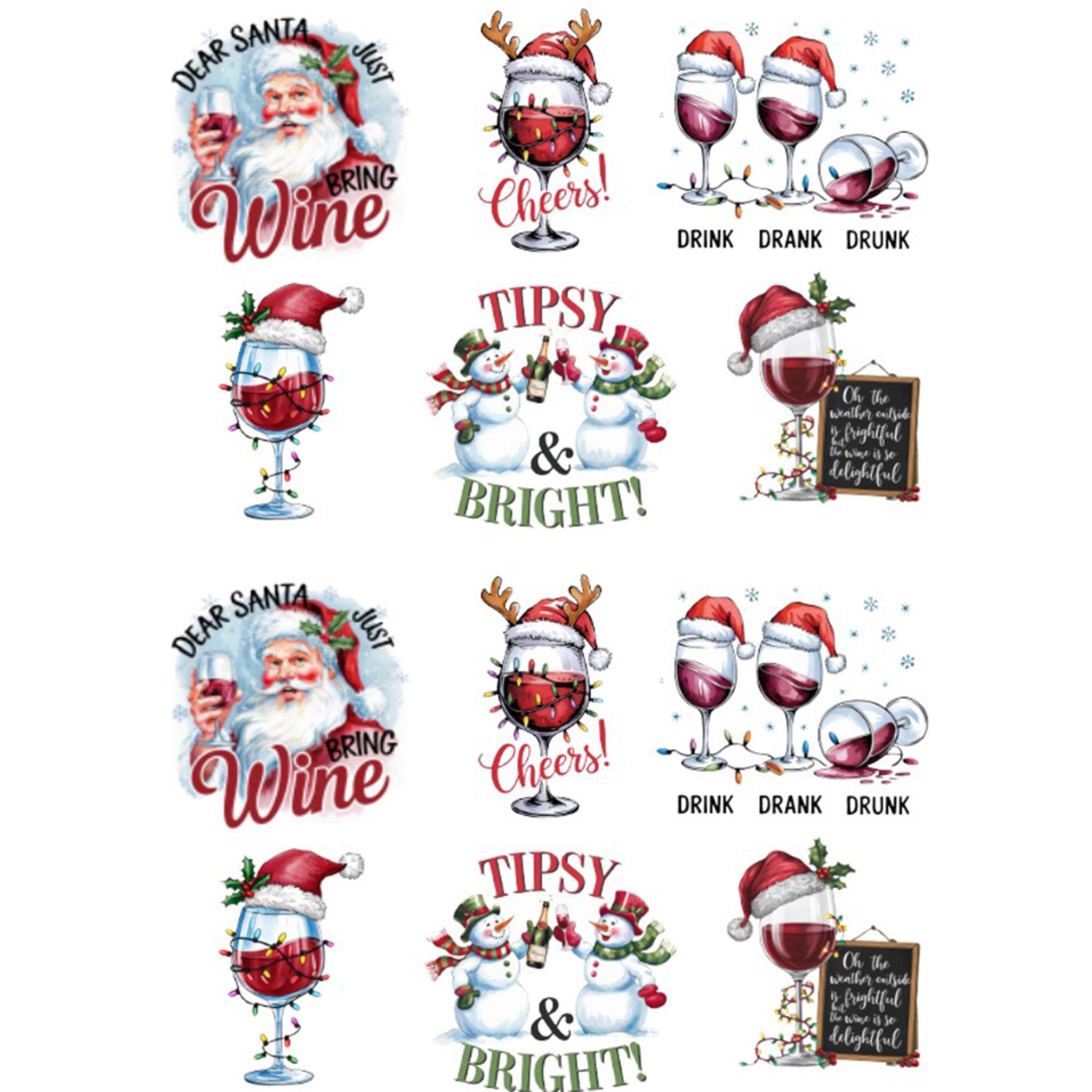 A4 Christmas Wine 4