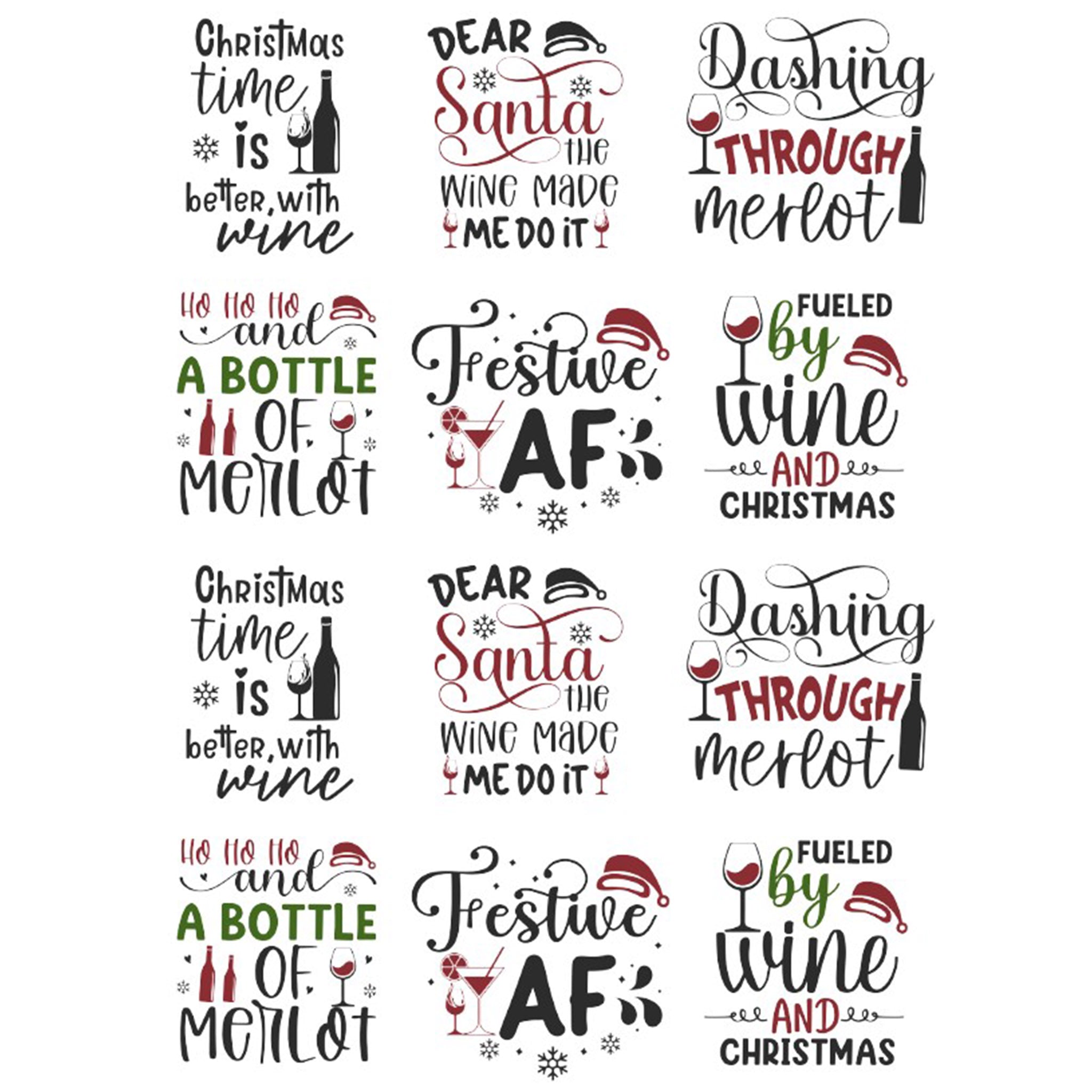 A4 Christmas Wine 5