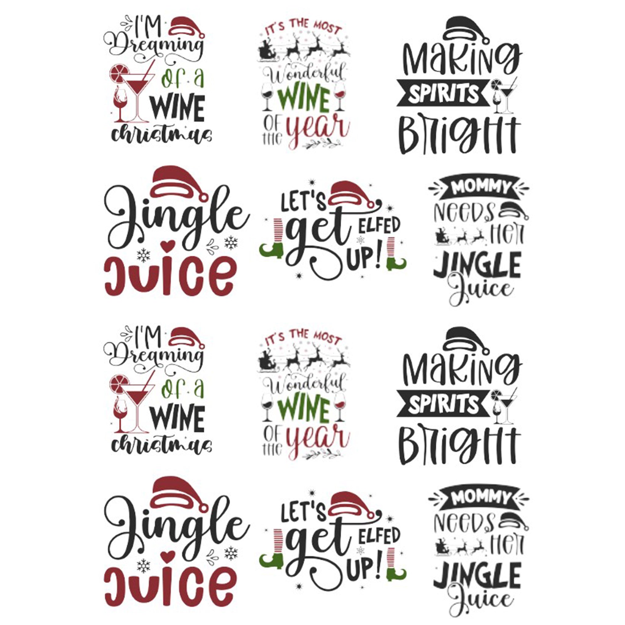 A4 Christmas Wine 6