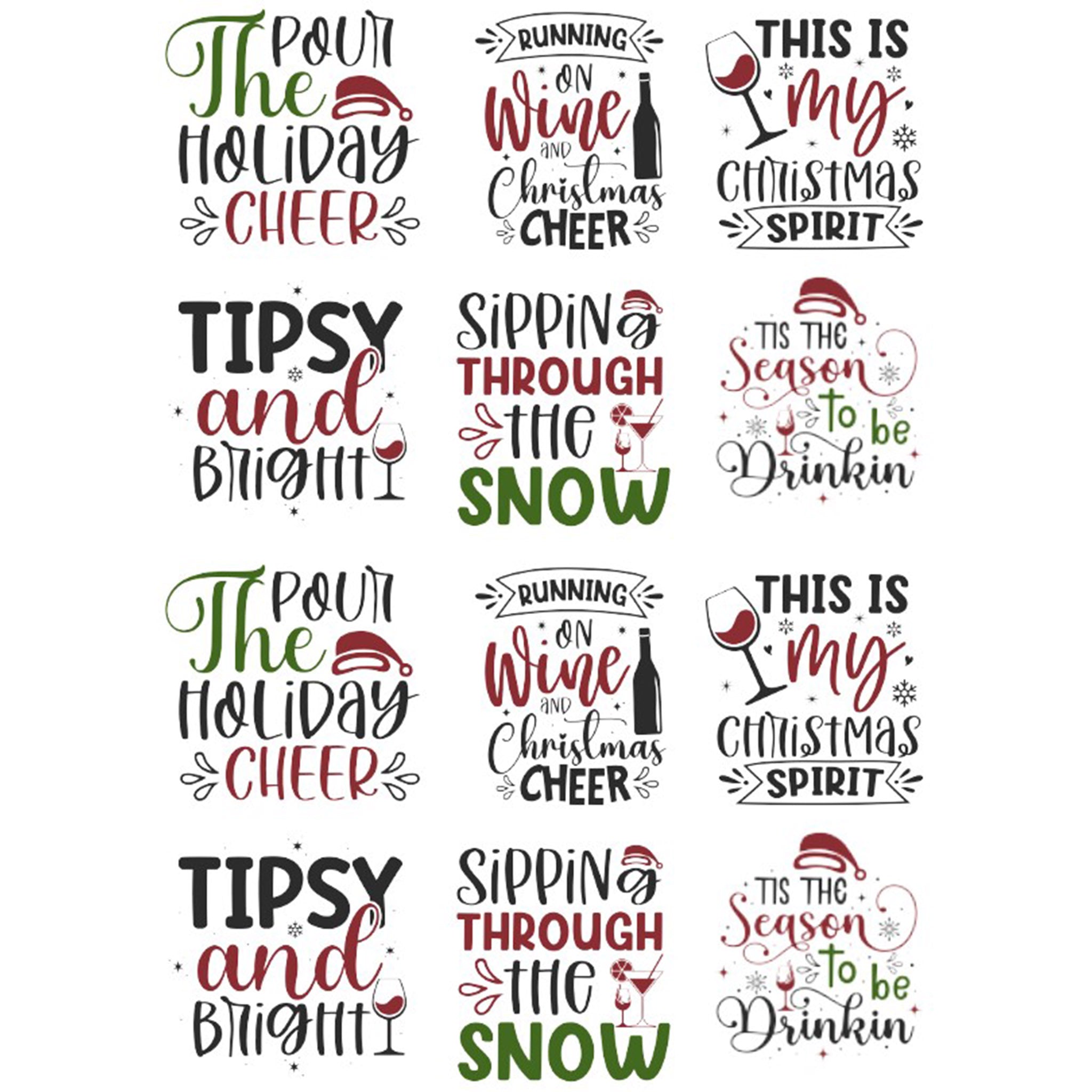 A4 Christmas Wine 7