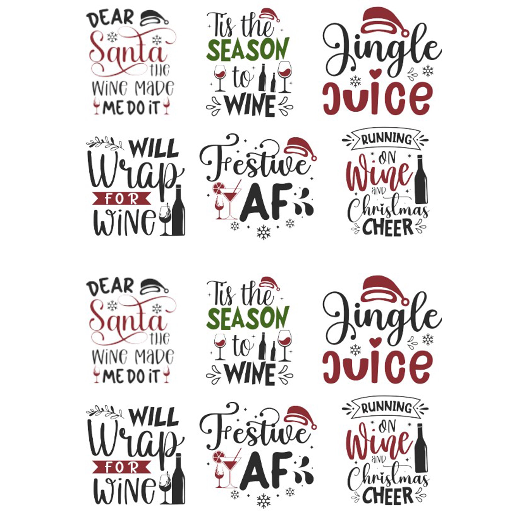 A4 Christmas Wine 8